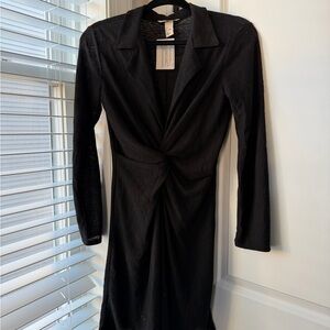 H&M Black Long Sleeve Dress